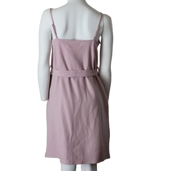 ELIZABETH CROSBY Anthropologie NWT Pink Emma Dress Tie Waist M - Picture 7 of 13